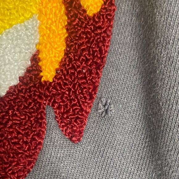 Rawgear Charcoal Carpet Lion Graphic Hoodie Pockets Skater Grandpa Heavy Dutyb - Picture 5 of 8